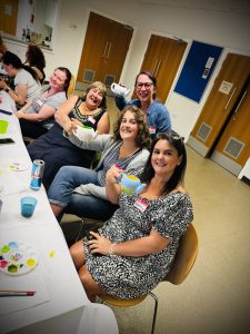 Krafty Ceramics, ceramic parties Westbury, Trowbridge, Warminster, Frome, Bradford-on-Avon, Bristol, Bath, ceramic painting parties, hen do, corporate events, pottery painting party